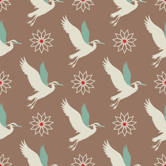 seamless pattern with birds