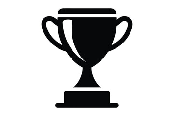 Trophy icon silhouette with Transparent Background - Versatile Clipart, Award and Achievement