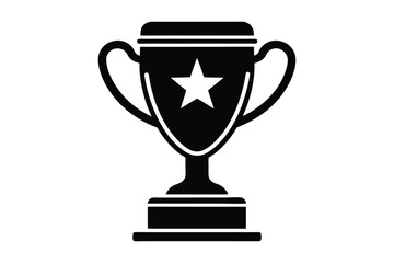 Trophy icon silhouette with Transparent Background - Versatile Clipart, Award and Achievement
