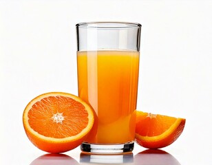 Orange Juice Isolated on white background