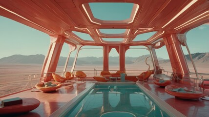 Futuristic Architecture with Organic Curves