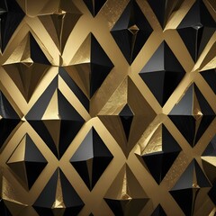 Gold and black combination with diamond textures