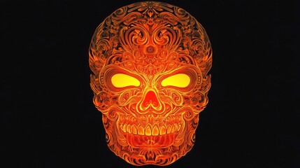 Playful Halloween Mask with Bright Motifs