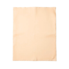 Fototapeta premium Pastel peach paper with a smooth surface on white background