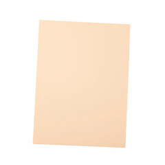 Pale peach paper on white background minimalist composition with soft warmth