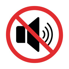 no sound sign