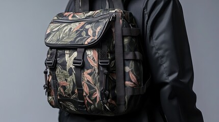 Stylish Hiking Backpack with Subtle Texture Patterns