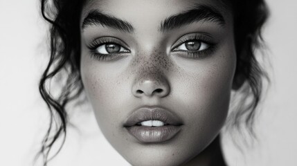 Fototapeta premium Beautiful Woman with Intense Eyes