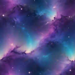 Fototapeta premium Iridescent galaxy inspired textures with glitter wallpaper