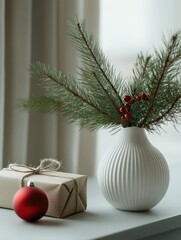 Festive Winter Scene