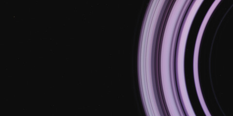 Stunning close-up of purple planetary rings in deep space © Kepler