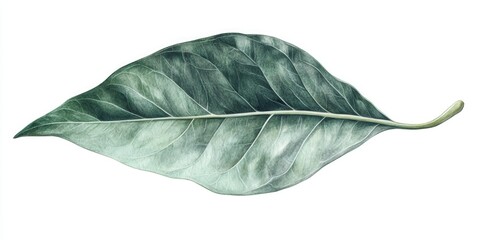 Botanical Illustration of a Leaf