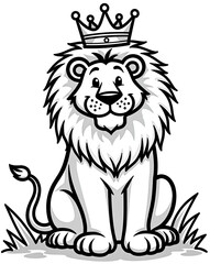  Majestic Lion King With Royal Crown