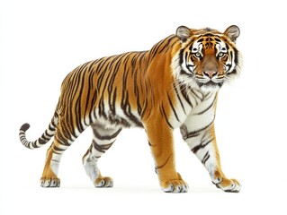 Fototapeta premium Tiger on Plain Background