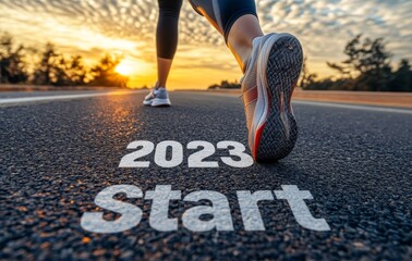 A sports girl looking to kick off the year 2022 with ambitious new professional milestones and triumphs