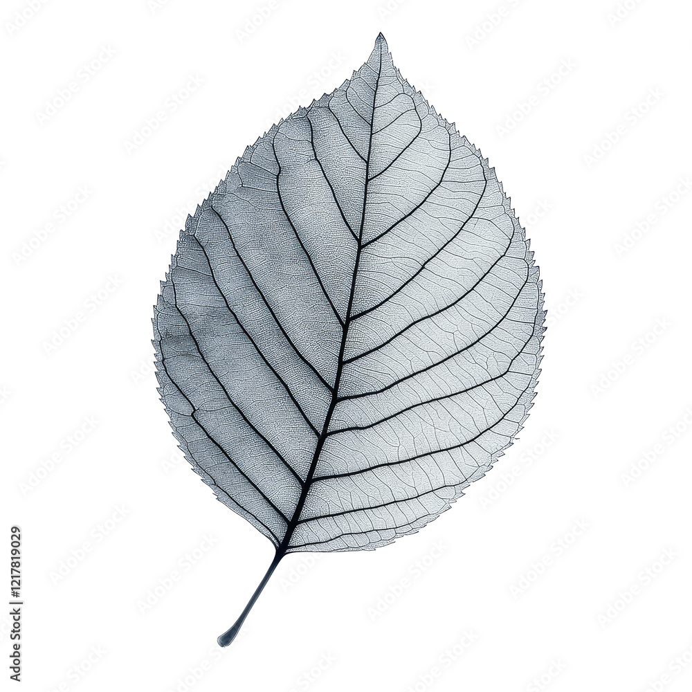 Poster delicate skeleton leaf isolated on a transparent background showcasing intricate natural patterns an