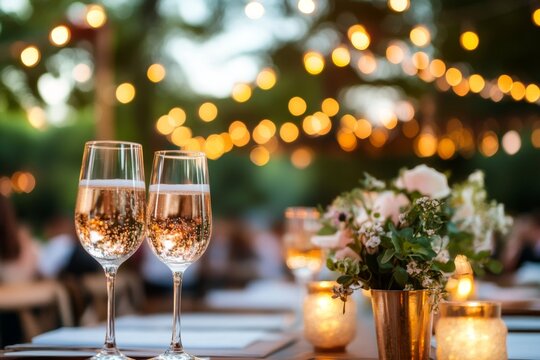 A group of friends toasting with drinks at an outdoor cafÃ©, smiling and enjoying the warm evening atmosphere