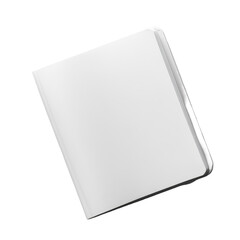 A clean transparent notebook placed flat on a transparent background for creative ideas and organization, transparent note book on transparent backgroundfile