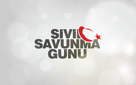 28 Şubat, Sivil savunma g&uuml;n&uuml; tasarımı. Translation: February 28, Civil defense day design