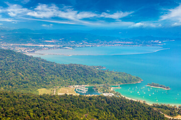 Obraz premium Panoramic view of Langkawi