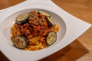 ナスのボロネーゼ