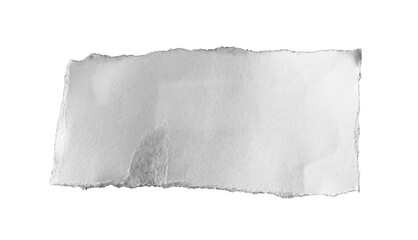 Torn rip paper on white background with space