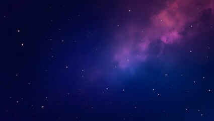 Fototapeta premium Deep cosmic gradient with plum purple, midnight blue, star-like specks, and nebulous swirls for space-themed designs