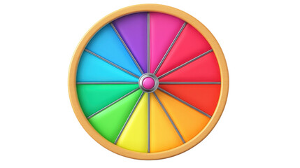 Obraz premium Fortune wheel color on transparent background