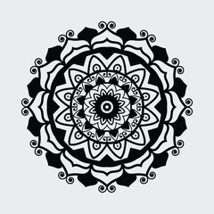 Intricate Mandala Art, Black And White Mandala, Decorative Pattern, Boho Décor