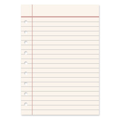 notebook isolated on white background