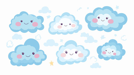 Serene Cloudscape Background with Wide Angle Centered Composition