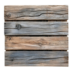 Fototapeta premium Rustic old wood plank texture background isolated on a bright transparent surface for creative design work, Old wood plank texture background isolated on transparent background