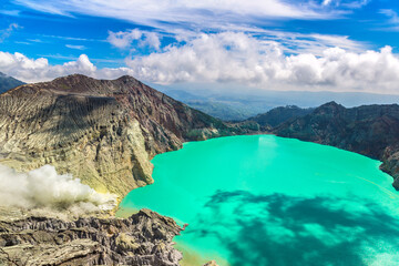 Crater volcano Ijen, Java