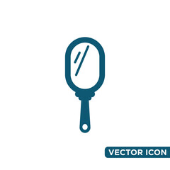 Simple Mirror Icon Design Template 
