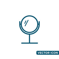 Simple Mirror Icon Design Template 