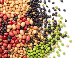 Assortment of beans and peas