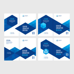 Abstract cover design for the annual report, catalog, booklet, template for presentations and conferences