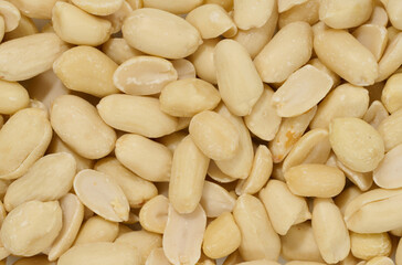 Raw shelled peanuts, full frame