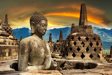 Fototapeta premium Borobudur temple Java