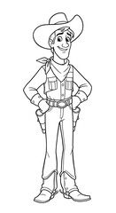 cowboy sketch 