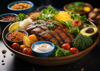 Generated Image of food and baverage