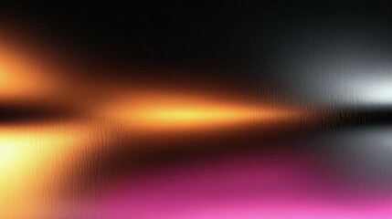 A vibrant abstract image featuring a blend of warm orange and pink hues against a dark background, creating a radiant effect. A unique texture adds depth.