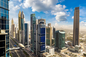 Aerial view of  Dubai