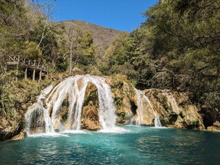 Cascadas de El Chiflon,Chiflon waterfalls,Centro Ecoturistico Cascadas el Chiflon, Chiapas state of...