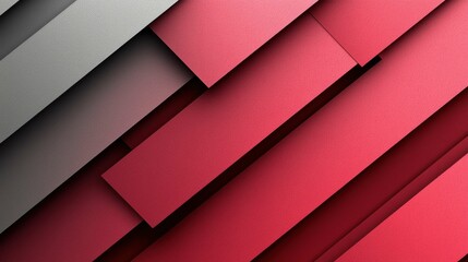 An abstract image featuring layered red and grey panels, creating a modern and textured appearance reminiscent of contemporary design.