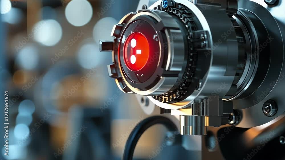 Poster futuristic industrial robot arm performing complex tasks in a technologically advanced factory setti
