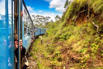 Train in Nuwara Eliya, Sri Lanka