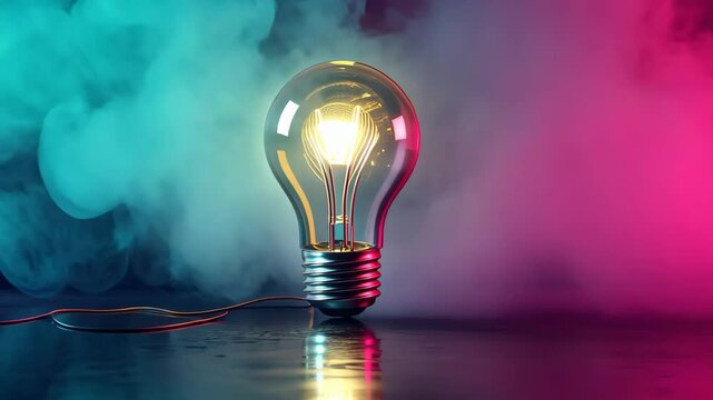 An outstanding creative idea background concept, radiating with innovation and imagination, Ai Generated