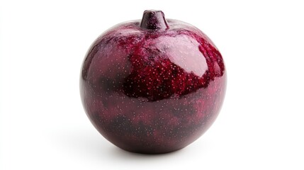 mangosteen isolated on white background, clipping path, full depth of field