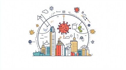 Covid-19 Respiratory Pandemic Disease Concept